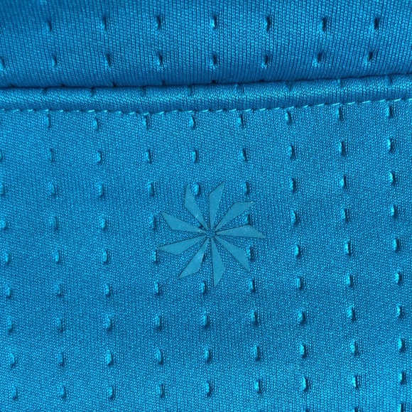 Athleta blue half zip hooded sweatshirt size large - Picture 9 of 13